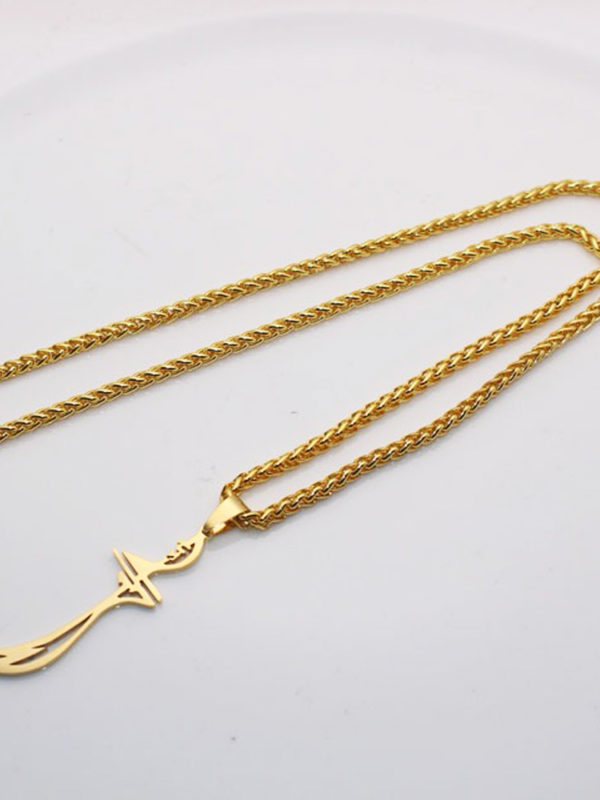 Imam Ali Sword – Golden Color Necklace - Image 2