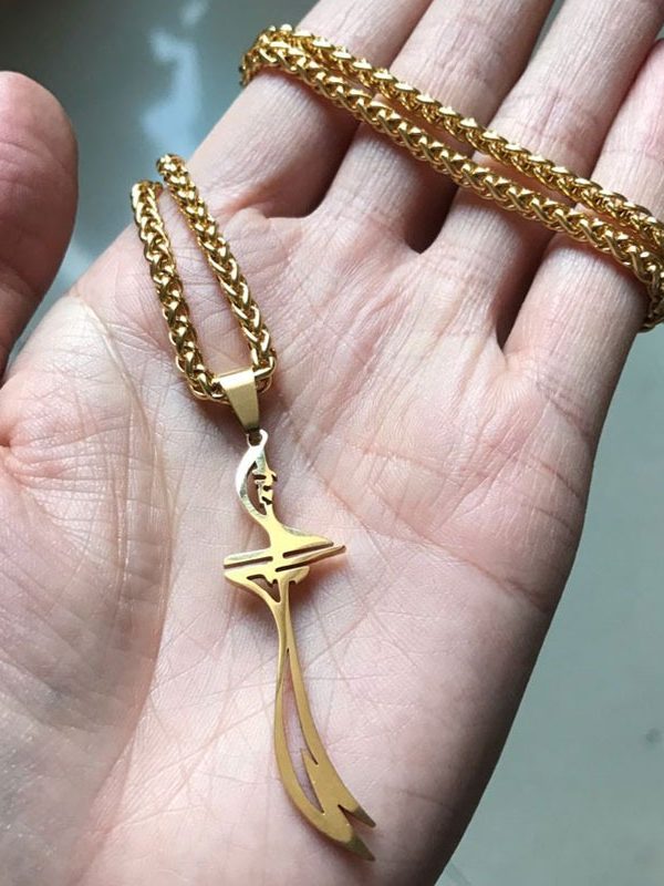 Imam Ali Sword – Golden Color Necklace - Image 3
