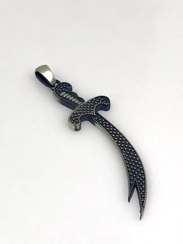 Real Silver Zulfiqar Pendant - Image 2