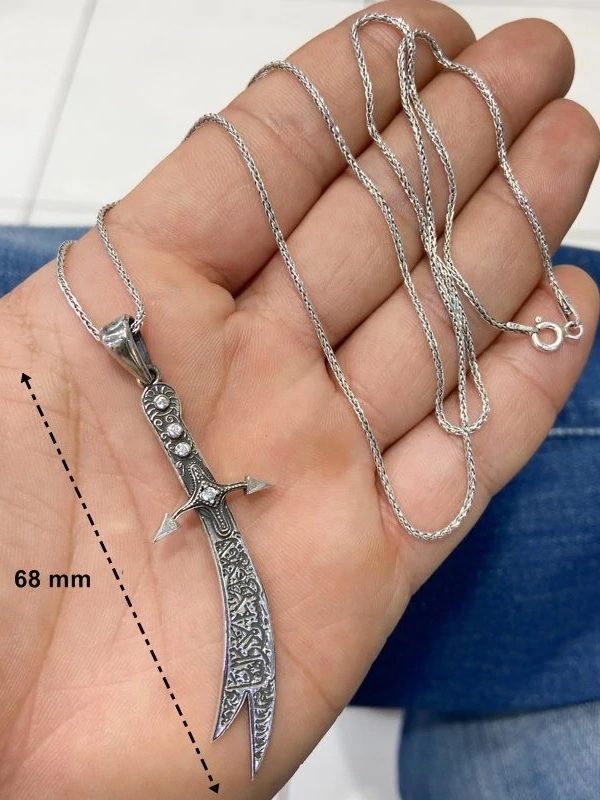 Zulfikar Silver Necklace - Image 3