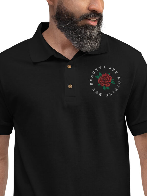I See Nothing But Beauty - Embroidered Polo Shirt - Image 2