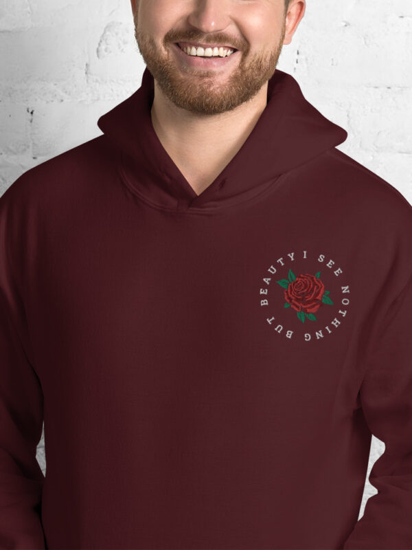 I See Nothing But Beauty - Embroidered Hoodie - Image 5