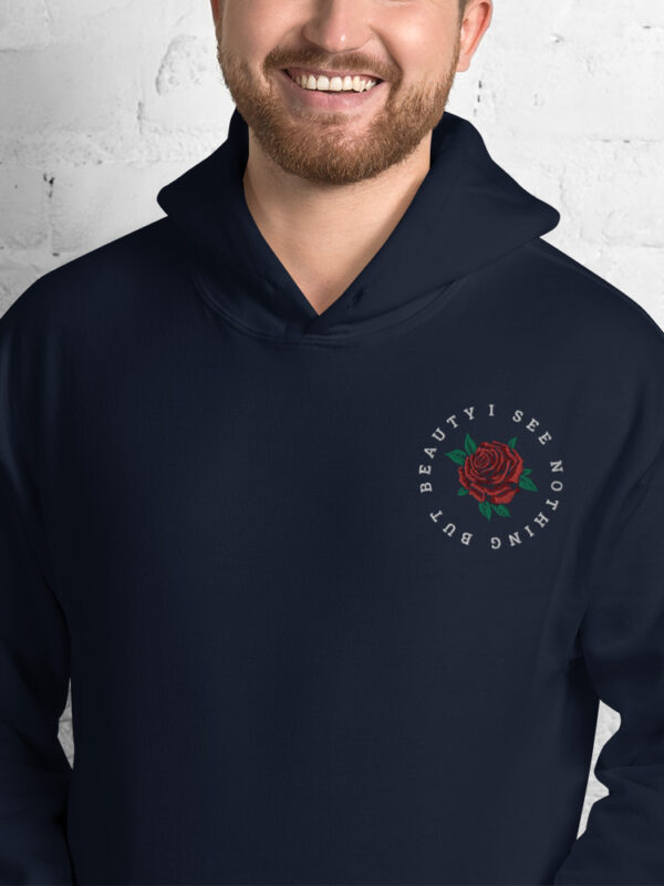 I See Nothing But Beauty - Embroidered Hoodie - Image 3