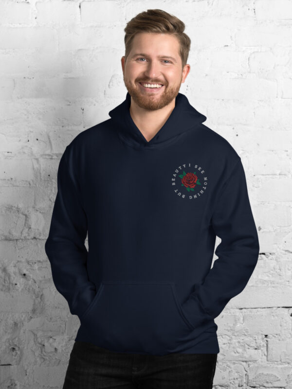 I See Nothing But Beauty - Embroidered Hoodie - Image 4